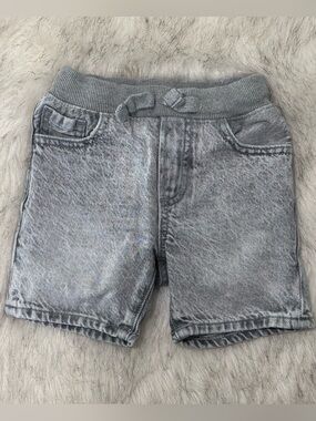 GAP Light Gray Knit Denim-Style Shorts